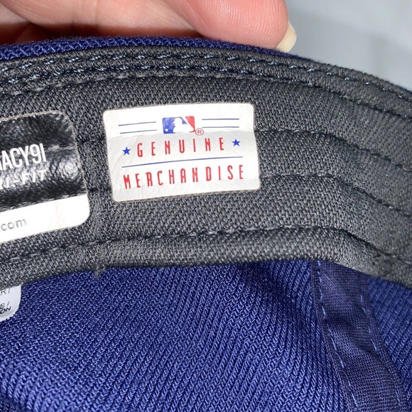 Texas Rangers Hat Cap Nike Stretch Fit Blue Red Embroidered MLB Baseball Dri-FIT - Picture 7 of 8